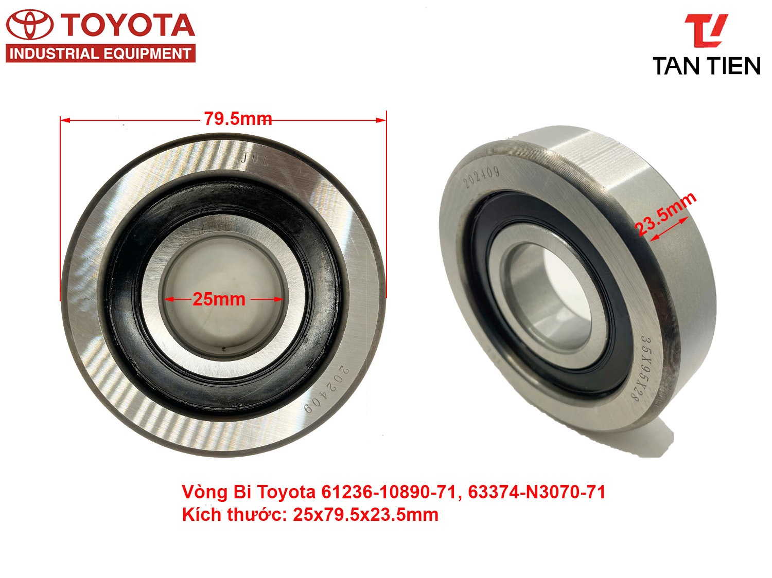 Vòng Bi Toyota 61236-10890-71